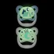 پستانک دو عددی ۶-۱۸ ماه شب تاب دکتر براونز Dr Brown's Glow in the dark 6-18m