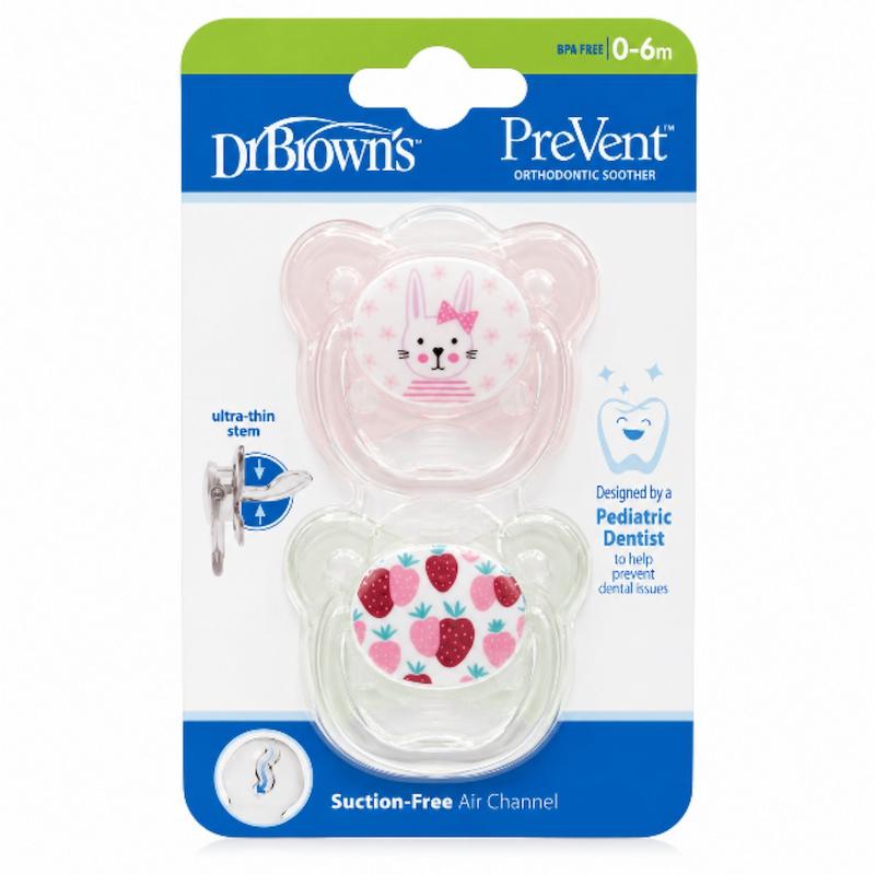 پستانک دو عددی ۰-۶ ماه دکتر براونز Dr Brown's PreVen 0-6m