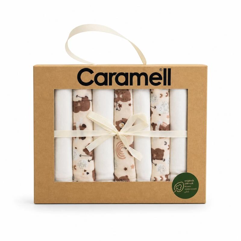دستمال صورت نوزاد کارامل Caramell کد 2411