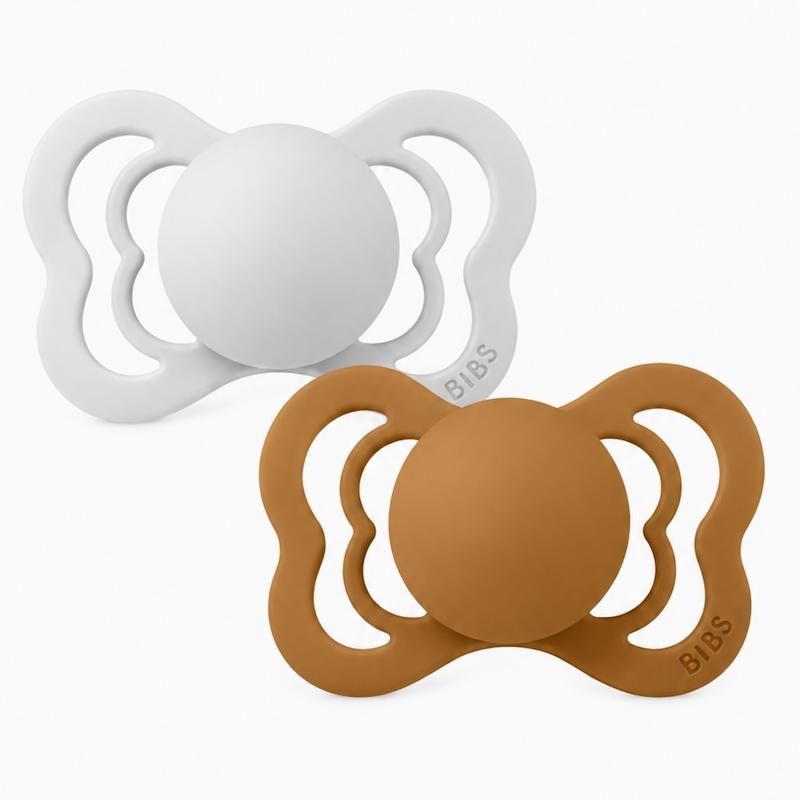 پستانک بادامی بیبز BIBS SUPREME PACIFIER SILICONE SYMMETRICAL SIZE 1