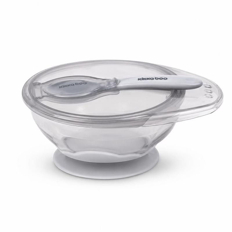 ظرف غذای کودک کیکابو مدل چسبان Kikka boo suction bowl with spoon