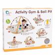 تشک بازی و پلی جیم نوزاد Blue Care مدل Activity Gym & Ball Pit