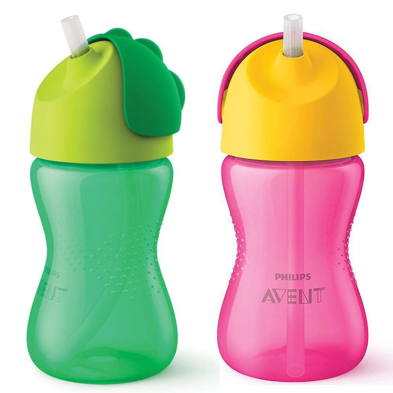 لیوان آبمیوه خوری نی دار اونت حجم ۳۰۰ میل Philips Avent bendy straw cup