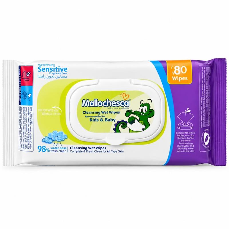 دستمال مرطوب حساس ۹۸٪ آب مالوچسکا Mallochesca