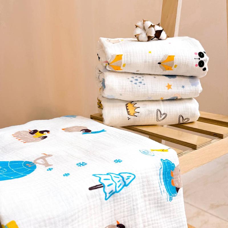 دورپیچ خشک کن چندکاره موسلین بی بی فورلایف baby4life کد ۹