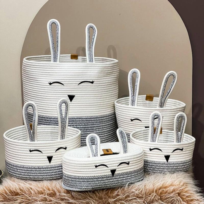 ست کامل ۵ تکه سبد قیطان دوزی کد ۱۷