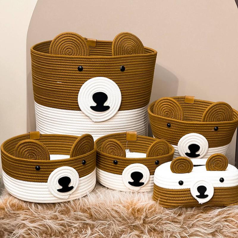 ست کامل ۵ تکه سبد قیطان دوزی کد ۲۳