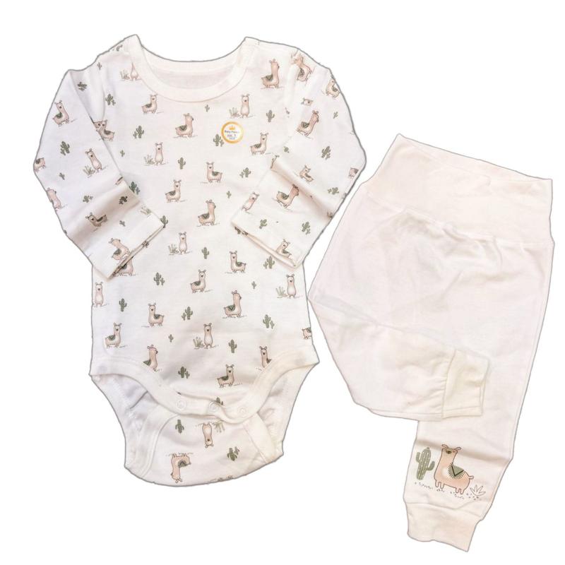 بادی بلند و شلوار لاما کوچولو سفید کد ۵۰۲۱