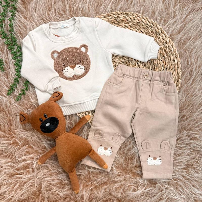 ست دورس و شلوار کتان پاپو پادرا کد ۶۱۲