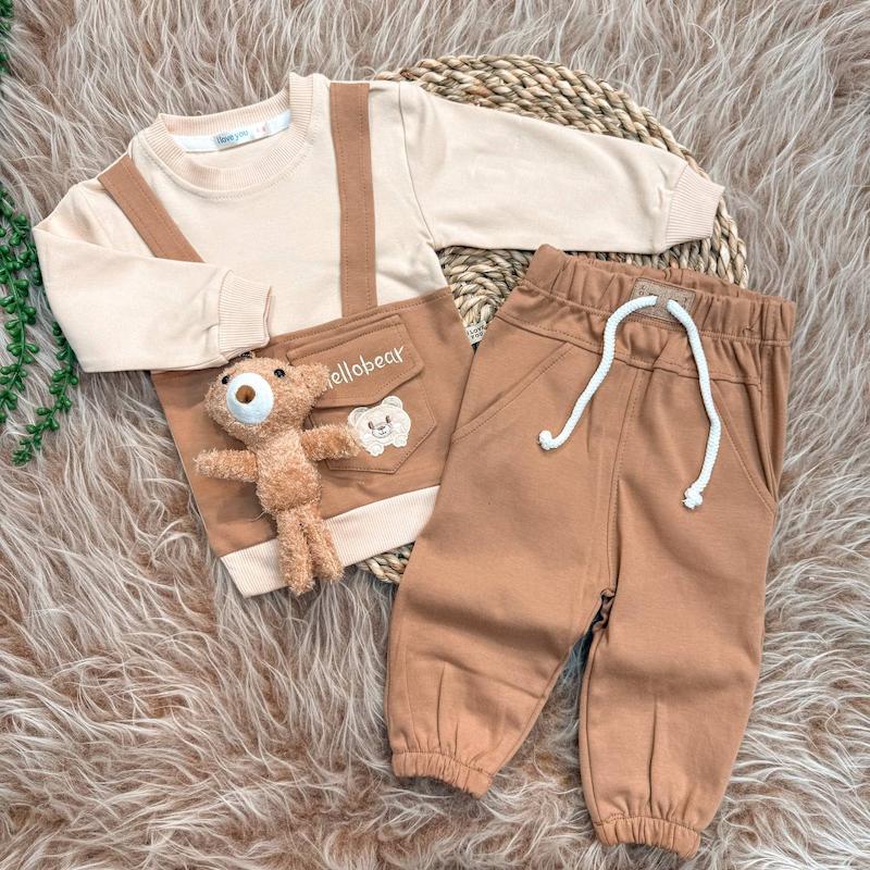 آستبن بلند و شلوار کد ۳۰۰ I Love You