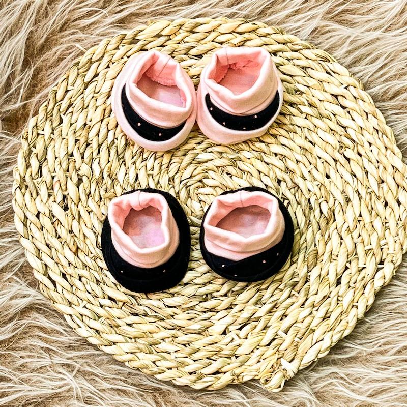 پاپوش نخی نوزادی کوکالو  طرح دوچرخه