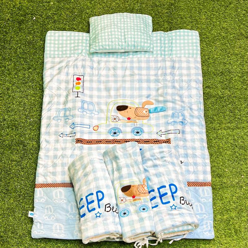 روتختی نوزاد ۷ تکه پلی گرو طرح سگ و ماشین play gro 