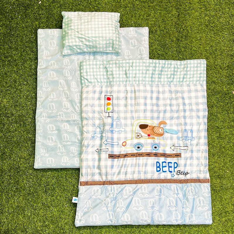 رختخواب نوزادی پلی گرو طرح سگ و ماشین play gro 