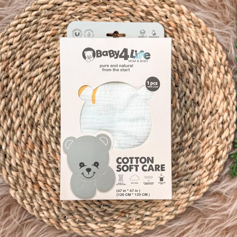 دورپیچ خشک کن چندکاره موسلین بی بی فورلایف baby4life کد ۱۱