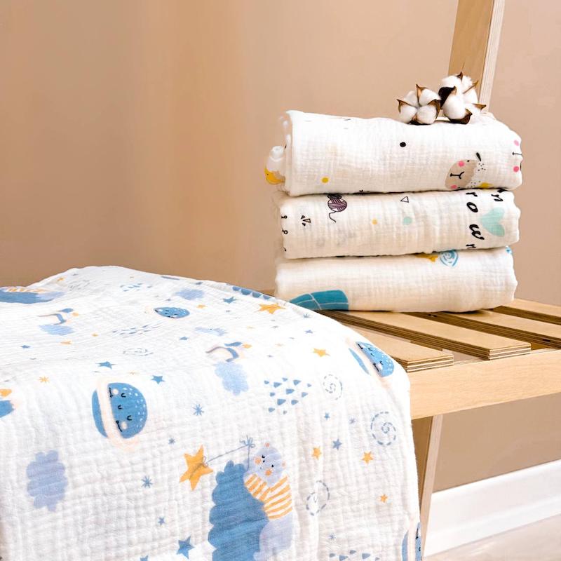 دورپیچ خشک کن چندکاره موسلین بی بی فورلایف baby4life کد ۱۳