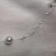 گردنبند نامرئی طرح «مروارید معلق» (Illusion Necklace) | مینیمال و اقتصادی