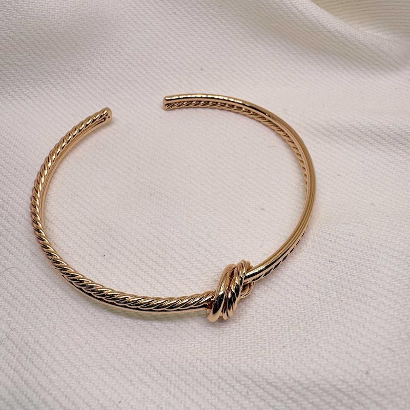 بنگل ژوپینگ مدل «گره عشق» (Love Knot) | بافت طنابی و فری‌سایز