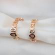 گوشواره حلقه ای طرح دار ژوپینگ