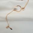 دستبند زنجیری تنیسی طلایی ژوپینگ 