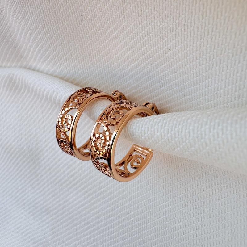 گوشواره حلقه ای طرح مینیاتوری ژوپینگ