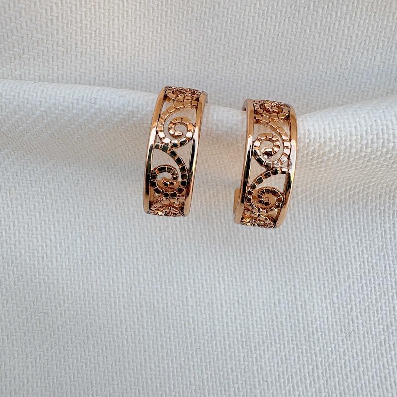 گوشواره حلقه ای طرح مینیاتوری ژوپینگ