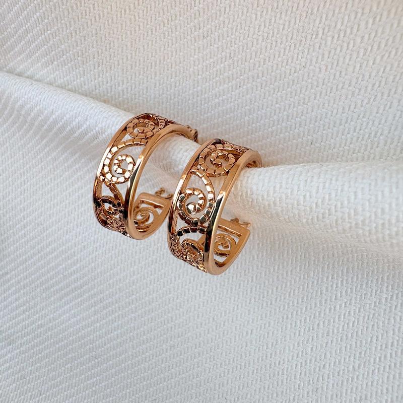 گوشواره حلقه ای طرح مینیاتوری ژوپینگ