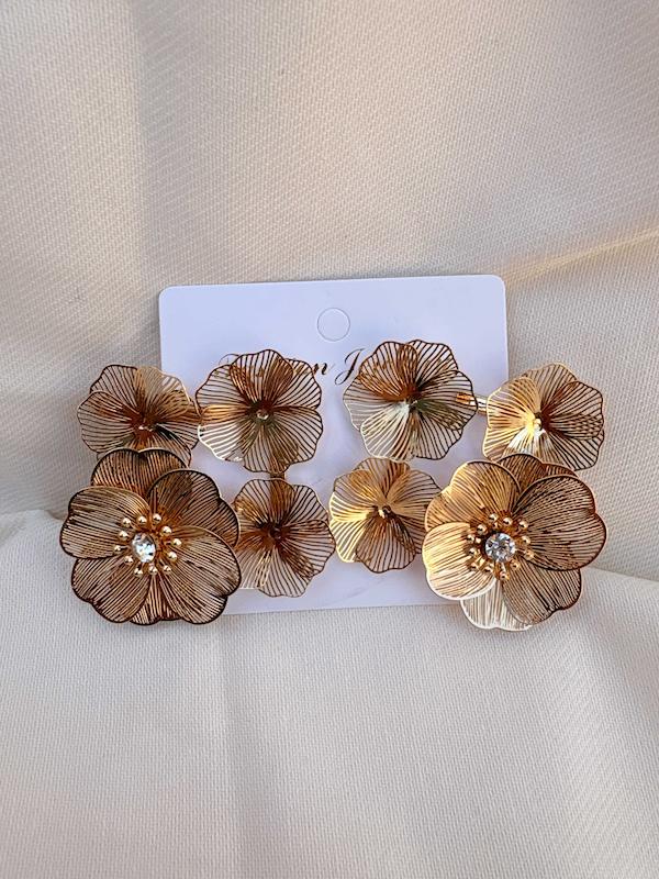 گوشواره طلایی زارا کد 04