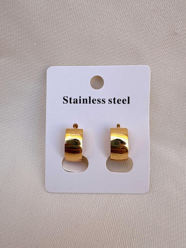 گوشواره آینه ای ساده استیل