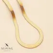 زنجیر زنانه پهن استیل طلایی مدل ماری 4 میل – Xuping