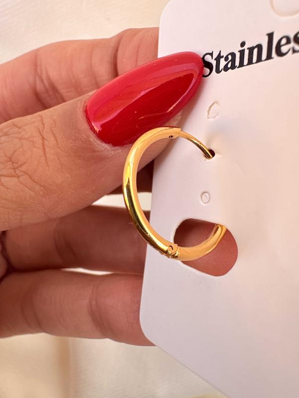 گوشواره حلقه ای باریک ساده سایز کوچک