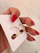 گوشواره حلقه ای باریک ساده سایز کوچک