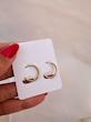 گوشواره حلقه ای باریک ساده سایز کوچک