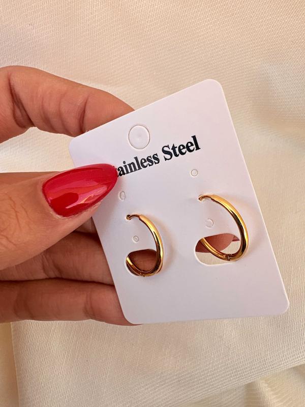 گوشواره حلقه ای باریک ساده سایز کوچک