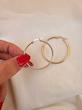 گوشواره حلقه ای ساده استیل سایزهای مختلف