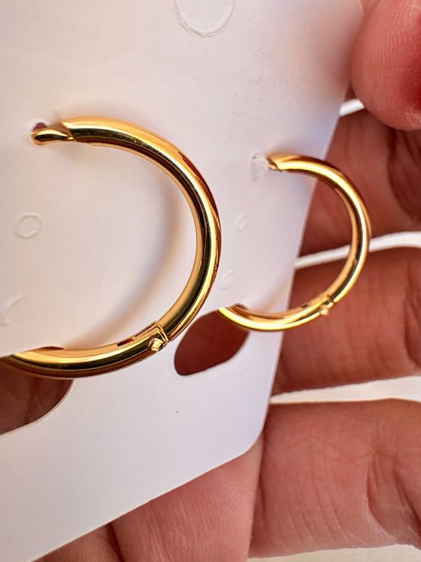 گوشواره حلقه ای باریک ساده سایز ریز