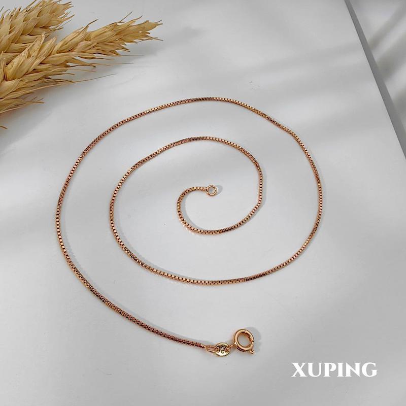 زنجیر استیل زنانه طلایی مدل ونیزی و باکس چین (Box Chain) – Xuping