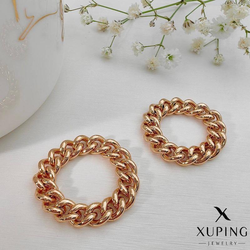 انگشتر زنجیری پهن طلایی زنانه – Xuping
