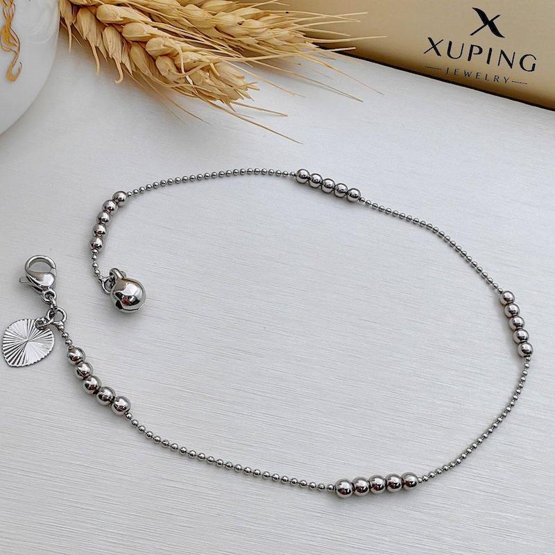 پابند ژوپینگ نقره‌ای توپی (Ball Chain)