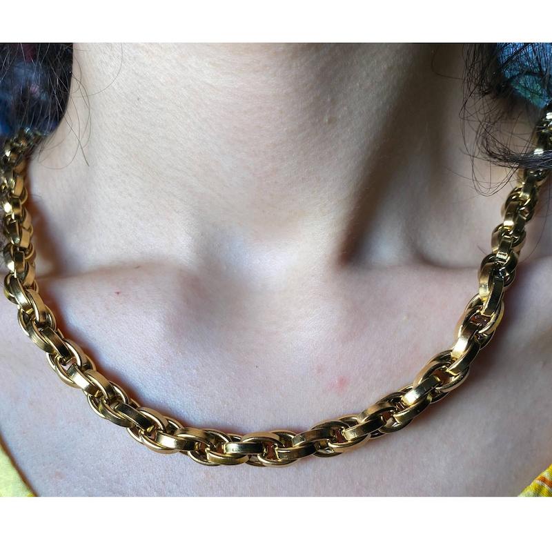 گردنبند زنجیر گندمی