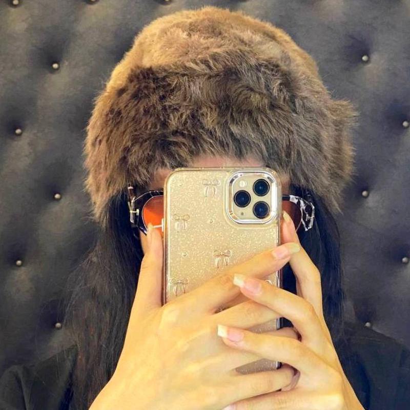 کلاه پوست خزدار قهوه ای