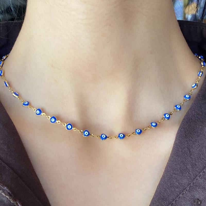 گردنبند چشم نظر سایز کوچک 