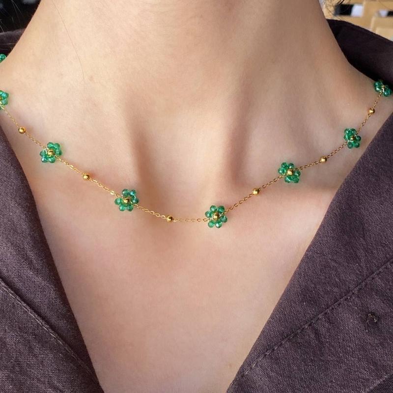 گردنبند منجوقی گل 