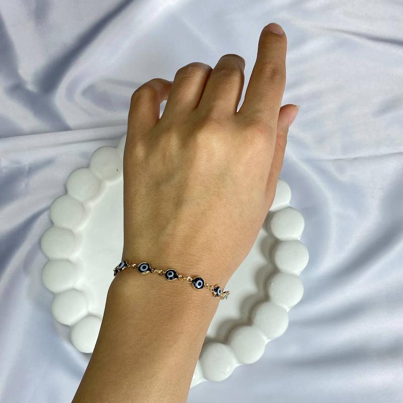 دستبند چشم نظر دایره 