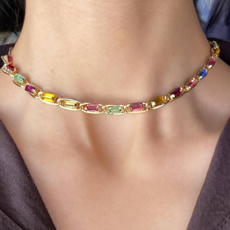 گردنبند چوکر کریستال