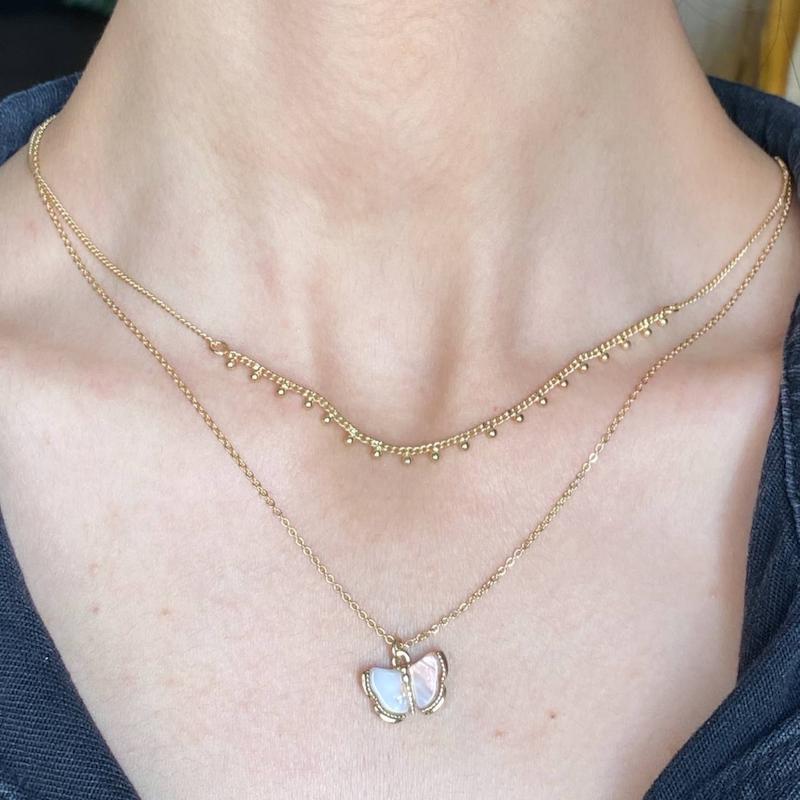 گردنبند دولاین پروانه