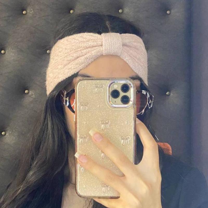 هد بند پاپیونی طرح زنجیری