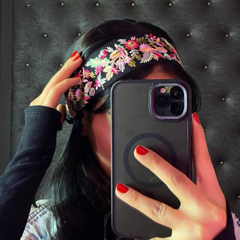 هد بند سنتی گلدار