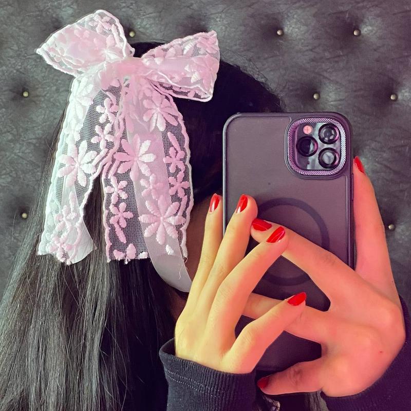 گیره سر گیپور سفید 