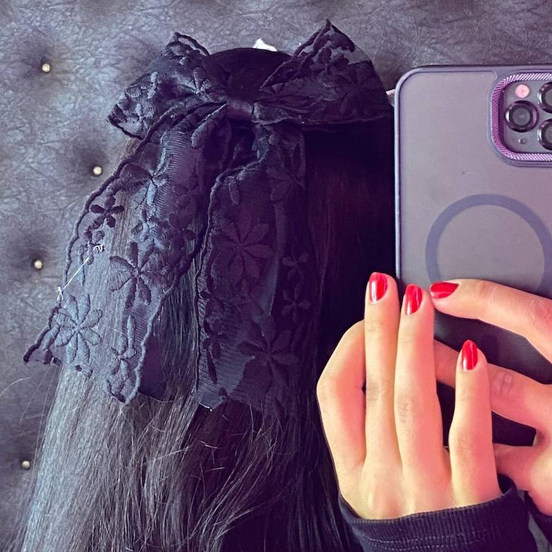 گیره سر پاپیون مشکی