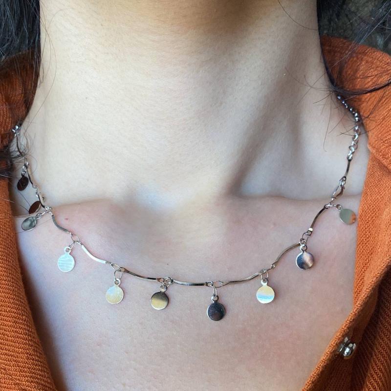 گردنبند coin choker استیل
